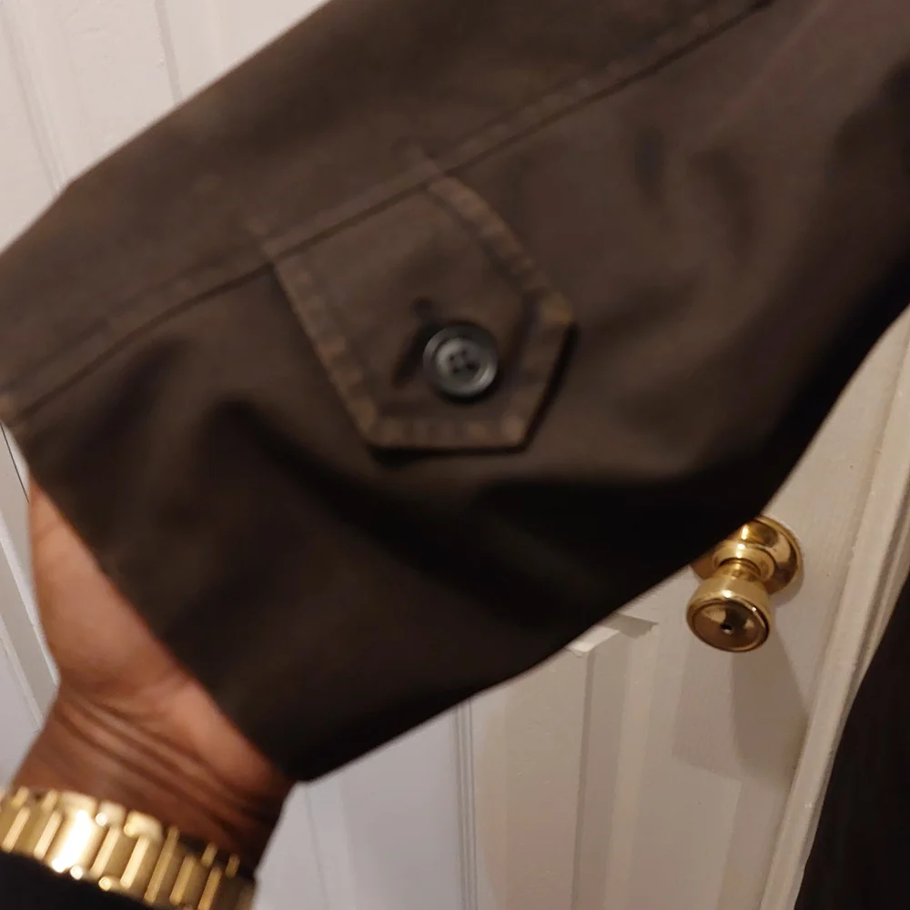 Vintage Dark Brown Trench Coat Size 40R - Picture 6 of 15